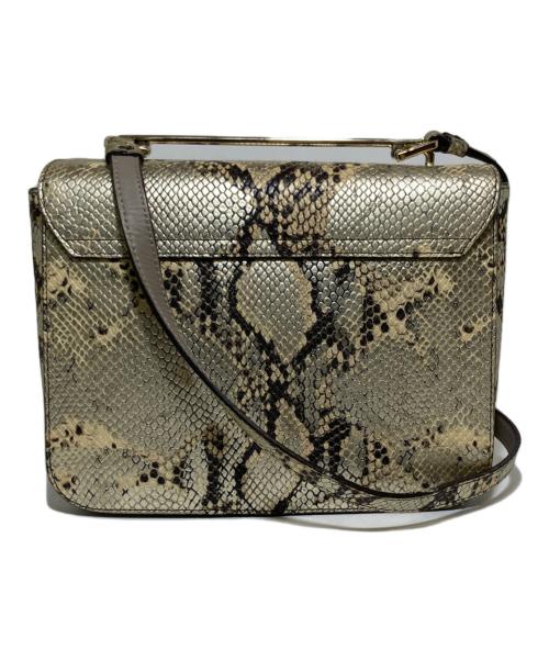 FURLA（フルラ）FURLA (フルラ) パイソン柄ショルダーバッグ ベージュの古着・服飾アイテム