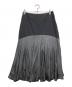 ISSEY MIYAKE (イッセイミヤケ) ウールポリ切替スカート ブラック サイズ:3：9000円