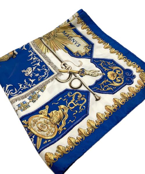 HERMES（エルメス）HERMES (エルメス) シルクスカーフ ブルーの古着・服飾アイテム