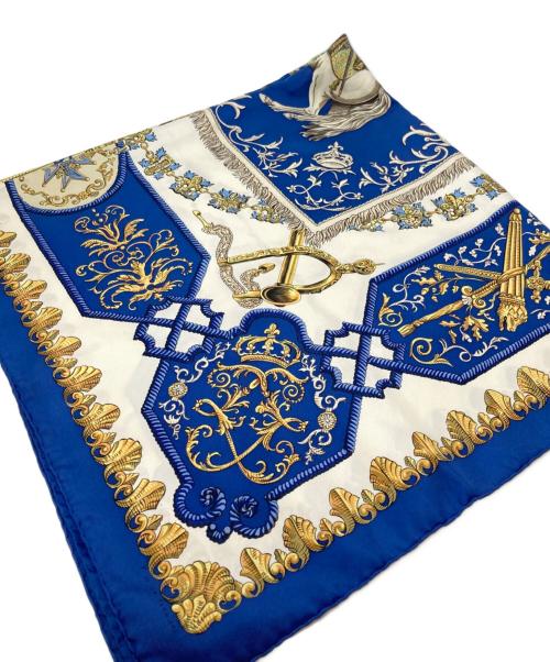 HERMES（エルメス）HERMES (エルメス) シルクスカーフ ブルーの古着・服飾アイテム