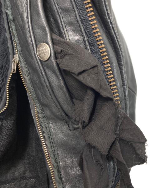 HARLEY-DAVIDSON（ハーレーダビッドソン）HARLEY-DAVIDSON (ハーレーダビッドソン) G1レザーフライトジャケット ブラック サイズ:42の古着・服飾アイテム