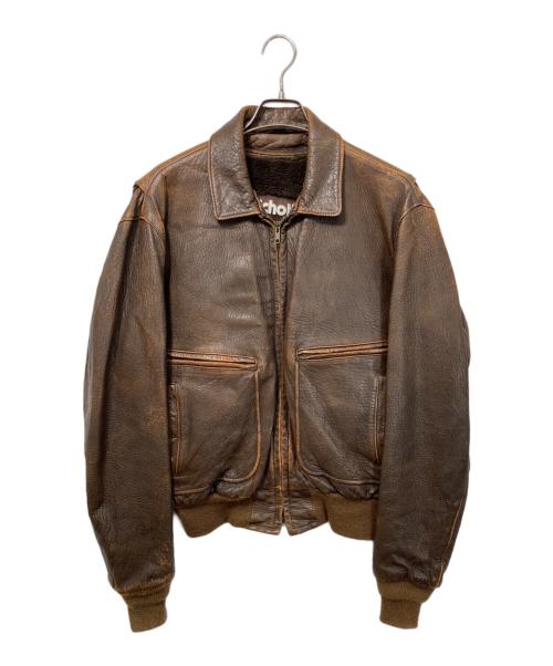 Schott（ショット）Schott (ショット) ジャケット ブラウン サイズ:42の古着・服飾アイテム