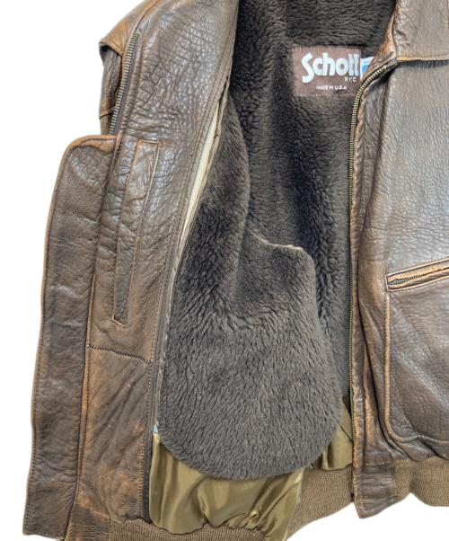 Schott（ショット）Schott (ショット) ジャケット ブラウン サイズ:42の古着・服飾アイテム