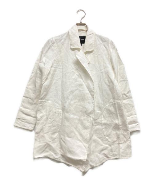 theory（セオリー）theory (セオリー) リネンジャケット ホワイト サイズ:Pの古着・服飾アイテム