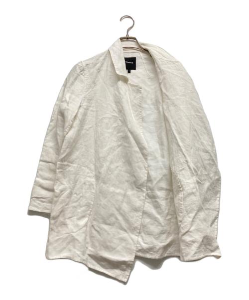 theory（セオリー）theory (セオリー) リネンジャケット ホワイト サイズ:Pの古着・服飾アイテム