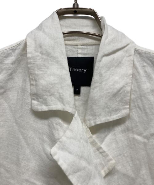 theory（セオリー）theory (セオリー) リネンジャケット ホワイト サイズ:Pの古着・服飾アイテム