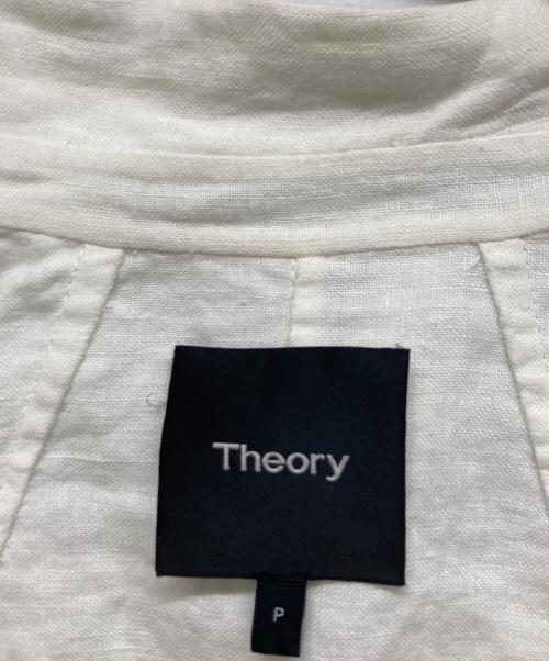 theory（セオリー）theory (セオリー) リネンジャケット ホワイト サイズ:Pの古着・服飾アイテム