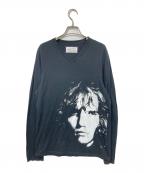 Maison Margielaメゾンマルジェラ）の古着「Face Negative ロングカットソー」｜ブラック