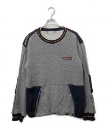 MARK&LONA（マークアンドロナ）の古着「ボア切替ニット」｜グレー