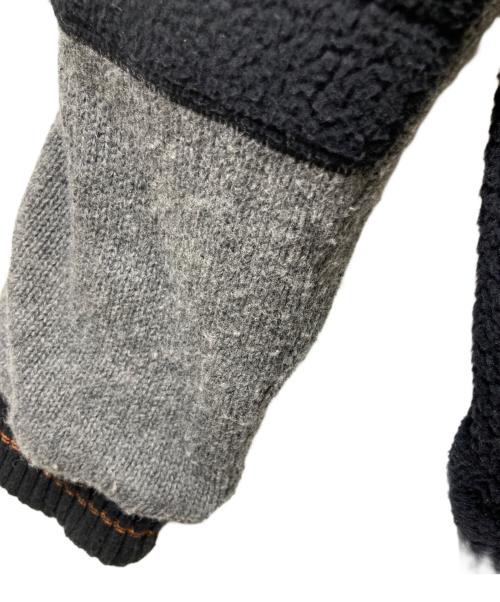 MARK&LONA（マークアンドロナ）MARK&LONA (マークアンドロナ) ボア切替ニット グレー サイズ:48の古着・服飾アイテム