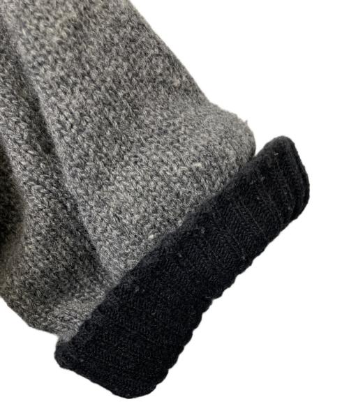 MARK&LONA（マークアンドロナ）MARK&LONA (マークアンドロナ) ボア切替ニット グレー サイズ:48の古着・服飾アイテム