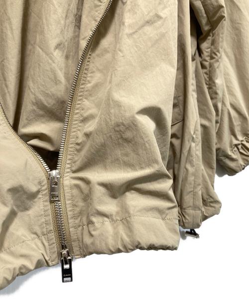 CINOH（チノ）CINOH (チノ) NYLON HOODIE BLOUSON ブラウン サイズ:38の古着・服飾アイテム
