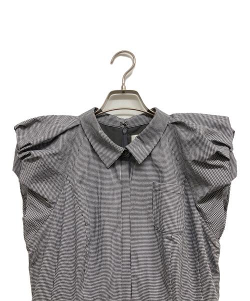 CELFORD（セルフォード）CELFORD (セルフォード) バルーンスリーブシャツワンピース グレー サイズ:38の古着・服飾アイテム