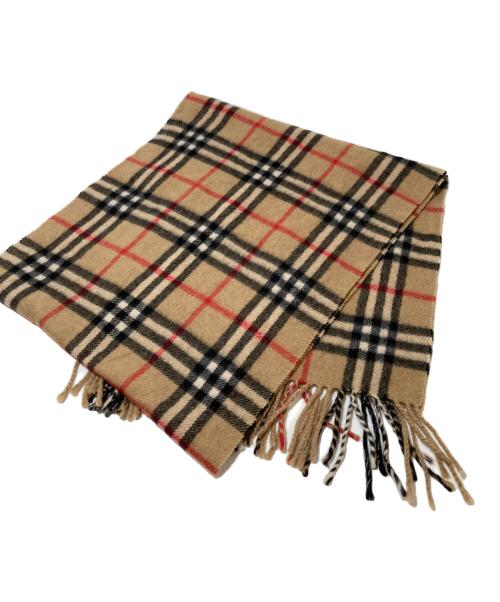 Burberry's（バーバリー）Burberry's (バーバリーズ) カシミヤマフラー ベージュの古着・服飾アイテム