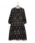 sally scott (サリースコット) 花刺繍ワンピース ブラック サイズ:9AR：7000円