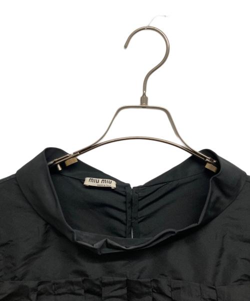 MIU MIU（ミュウミュウ）MIU MIU (ミュウミュウ) ブラウス ブラック サイズ:38の古着・服飾アイテム