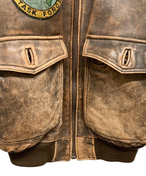 force macees（フォース・メシーズ）force macees (フォース・メシーズ) G-1フライトジャケット ブラウン サイズ:Lの古着・服飾アイテム