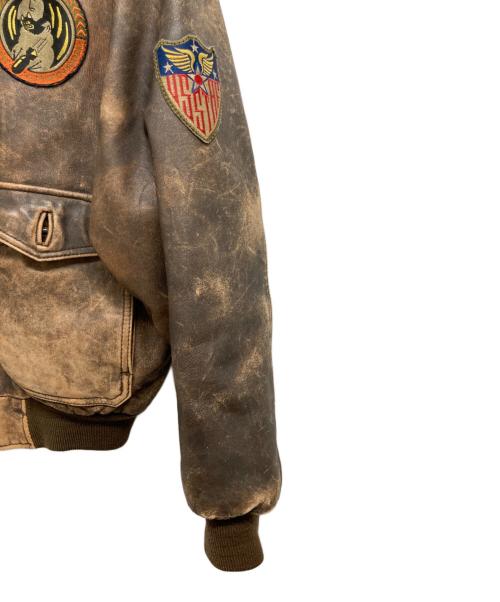 force macees（フォース・メシーズ）force macees (フォース・メシーズ) G-1フライトジャケット ブラウン サイズ:Lの古着・服飾アイテム