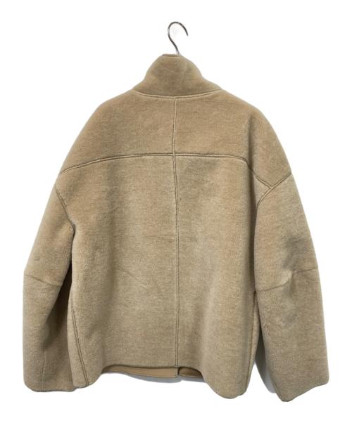 TODAYFUL（トゥデイフル）TODAYFUL (トゥデイフル) スタンドカラーボアジャケット ベージュ サイズ:38の古着・服飾アイテム