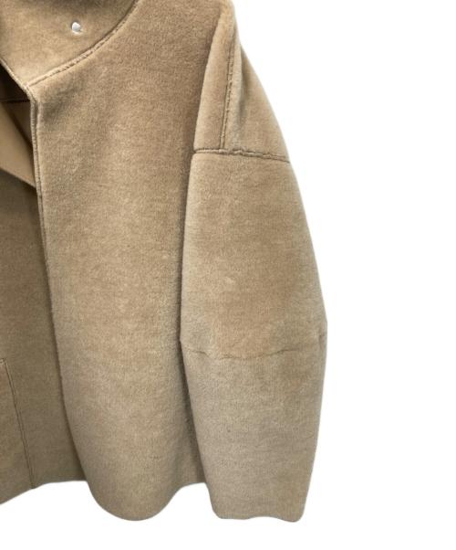 TODAYFUL（トゥデイフル）TODAYFUL (トゥデイフル) スタンドカラーボアジャケット ベージュ サイズ:38の古着・服飾アイテム