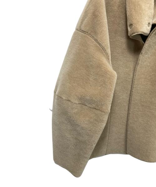 TODAYFUL（トゥデイフル）TODAYFUL (トゥデイフル) スタンドカラーボアジャケット ベージュ サイズ:38の古着・服飾アイテム