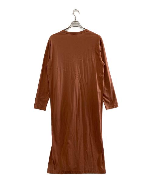 ATON（エイトン）ATON (エイトン) カットソーワンピース ブラウン サイズ:02の古着・服飾アイテム