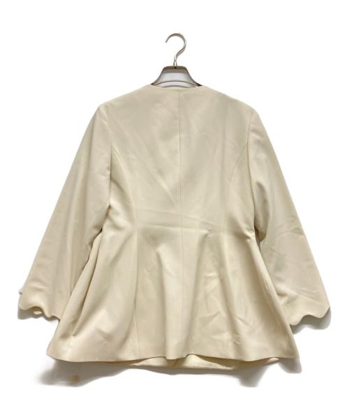 bow.a（ボウ・エー）bow.a (ボウ・エー) NAMINAMI JACKET ホワイト サイズ:Mの古着・服飾アイテム