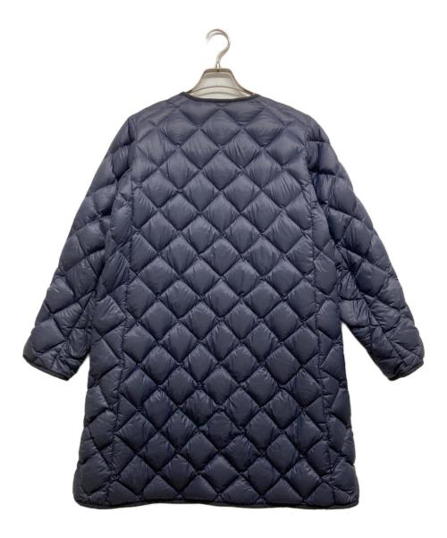 Gymphlex（ジムフレックス）Gymphlex (ジムフレックス) ハンドキルトダウン ノーカラーコート ネイビー サイズ:12の古着・服飾アイテム