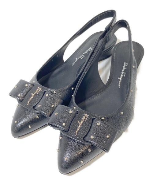 Salvatore Ferragamo（サルヴァトーレ フェラガモ）Salvatore Ferragamo (サルヴァトーレ フェラガモ) サンダル ブラック サイズ:24の古着・服飾アイテム