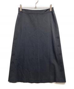 中古・古着通販】JIL SANDER (ジルサンダー) ウールスカート ブラック