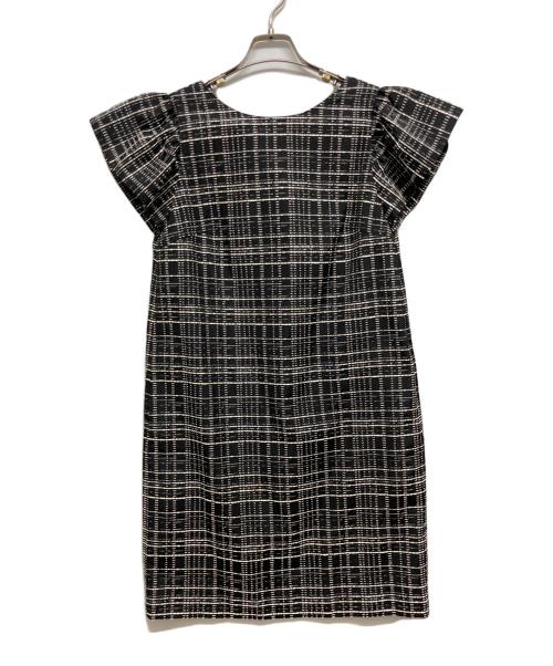FOXEY NEWYORK（フォクシーニューヨーク）FOXEY NEWYORK (フォクシーニューヨーク) 半袖ワンピース ブラック サイズ:40の古着・服飾アイテム