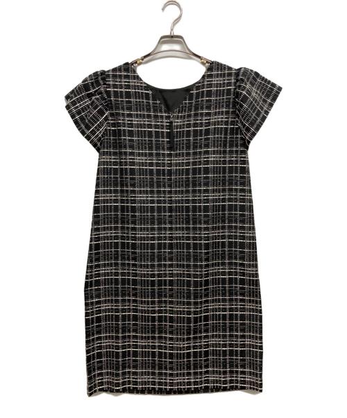 FOXEY NEWYORK（フォクシーニューヨーク）FOXEY NEWYORK (フォクシーニューヨーク) 半袖ワンピース ブラック サイズ:40の古着・服飾アイテム