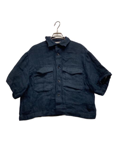 AURALEE（オーラリー）AURALEE (オーラリー) リネンシャツ ネイビー サイズ:1の古着・服飾アイテム