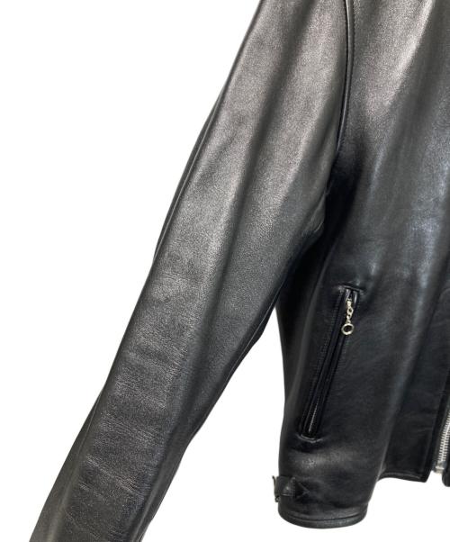 Schott（ショット）Schott (ショット) シングルレザージャケット ブラック サイズ:Lの古着・服飾アイテム