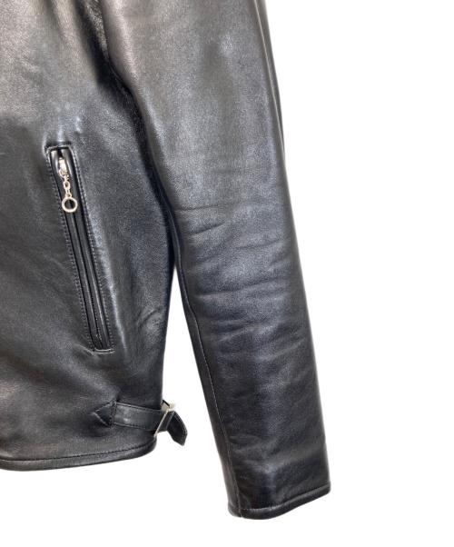 Schott（ショット）Schott (ショット) シングルレザージャケット ブラック サイズ:Lの古着・服飾アイテム