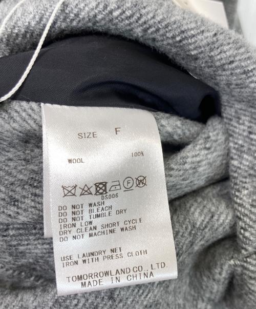 GALERIE VIE（ギャルリーヴィー）GALERIE VIE (ギャルリーヴィー) ダブルフェイスフーデットロングジレ グレー サイズ:Fの古着・服飾アイテム