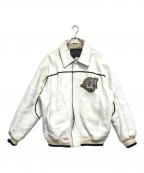 AVIREXアヴィレックス）の古着「カジノレザージャケット」｜ホワイト