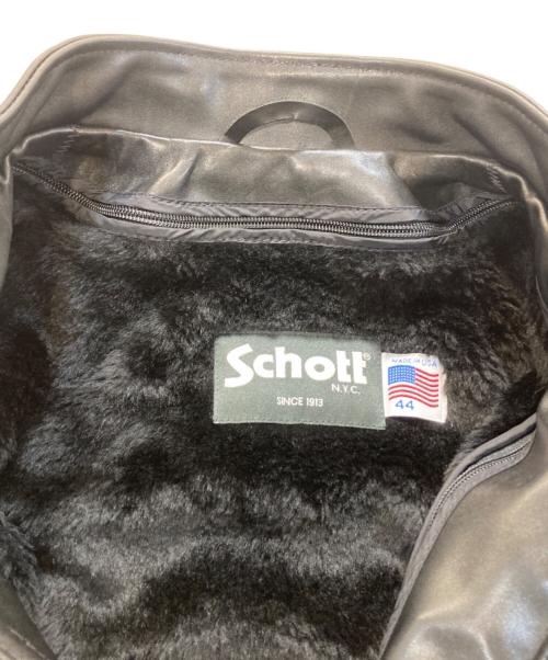 Schott（ショット）Schott (ショット) ライナー付きシングルライダースジャケット ブラック サイズ:44の古着・服飾アイテム