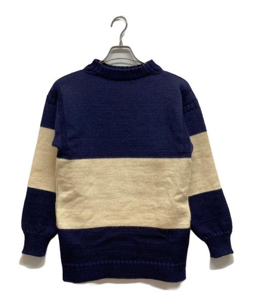 GUERNSEY WOOLLENS（ガンジーウーレンズ）GUERNSEY WOOLLENS (ガンジーウーレンズ) ウールニット ネイビー サイズ:Mの古着・服飾アイテム