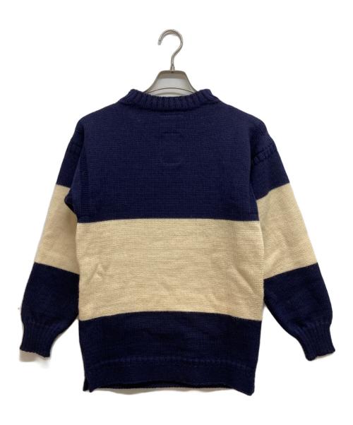 GUERNSEY WOOLLENS（ガンジーウーレンズ）GUERNSEY WOOLLENS (ガンジーウーレンズ) ウールニット ネイビー サイズ:Mの古着・服飾アイテム