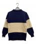 GUERNSEY WOOLLENS (ガンジーウーレンズ) ウールニット ネイビー サイズ:M：7000円