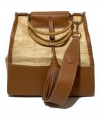 SEVEN TEN by MIHO KAWAHITOセブン テン バイ ミホ カワヒト）の古着「カゴバッグ」｜ベージュ