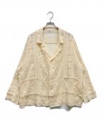 FRAMeWORKフレームワーク）の古着「アンティークレースOPカラーシャツ」｜ホワイト