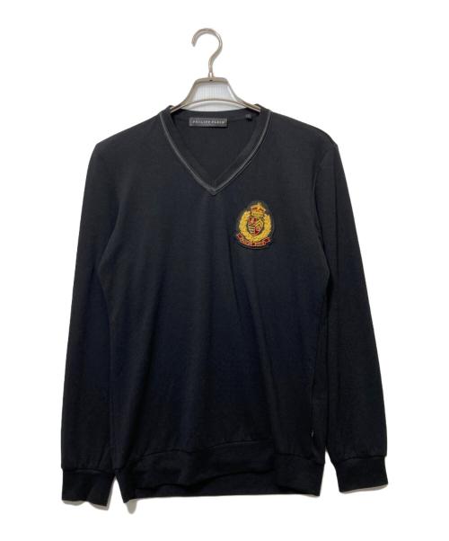 philipp plein（フィリッププレイン）PHILIPP PLEIN (フィリッププレイン) ニット ブラック サイズ:Lの古着・服飾アイテム