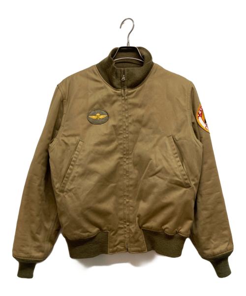 THE REAL McCOY'S（ザ・リアルマッコイズ）THE REAL McCOY'S (ザ・リアルマッコイズ) タンカースジャケット カーキ サイズ:Mの古着・服飾アイテム