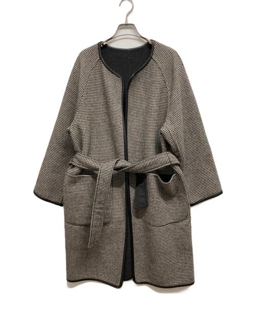 BEAUTY&YOUTH（ビューティーアンドユース）BEAUTY&YOUTH (ビューティーアンドユース) リバーシブルノーカラーコート ベージュ サイズ:Mの古着・服飾アイテム