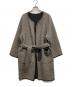 中古・古着 BEAUTY&YOUTH (ビューティーアンドユース) リバーシブルノーカラーコート ベージュ サイズ:M：7000円