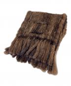 LE CIEL BLEUルシェルブルー）の古着「マフラー」｜ブラウン