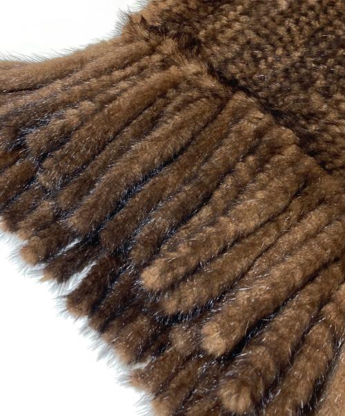 LE CIEL BLEU（ルシェルブルー）LE CIEL BLEU (ルシェルブルー) マフラー ブラウンの古着・服飾アイテム