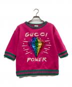 GUCCIグッチ）の古着「スウェット」｜ショッキングピンク